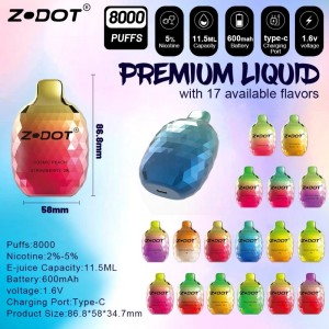 8000puffs engångsvapen elektroniska cigaretter